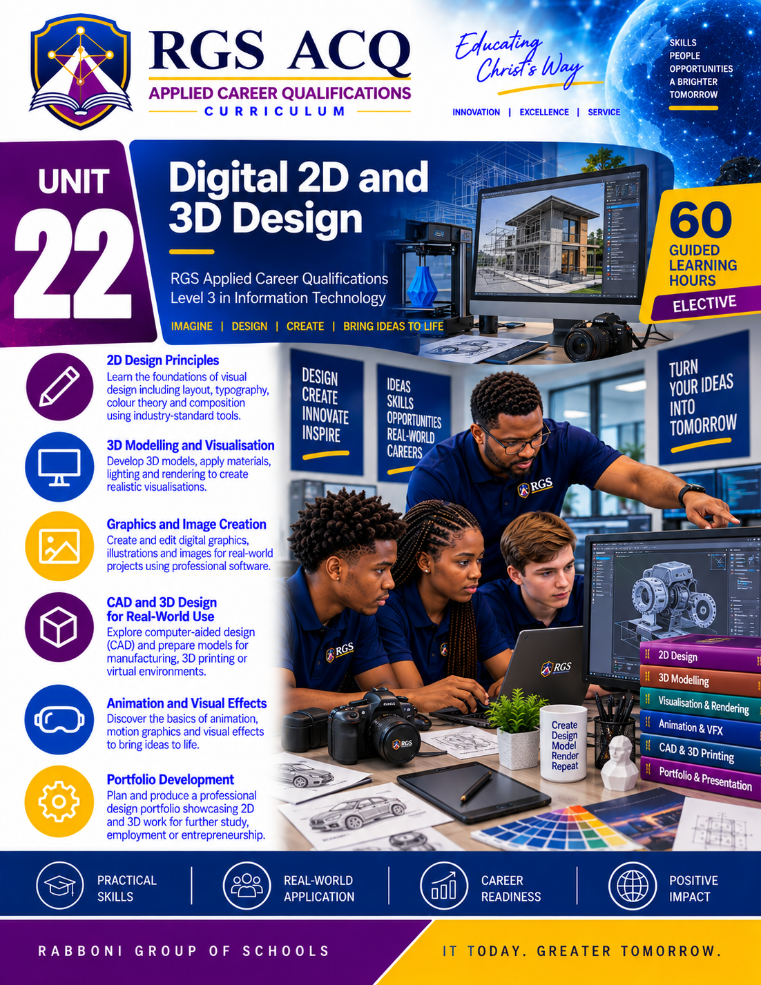 ACQ Level 3 IT: Digital 2D and 3D Design  ACQ3-IT-U22