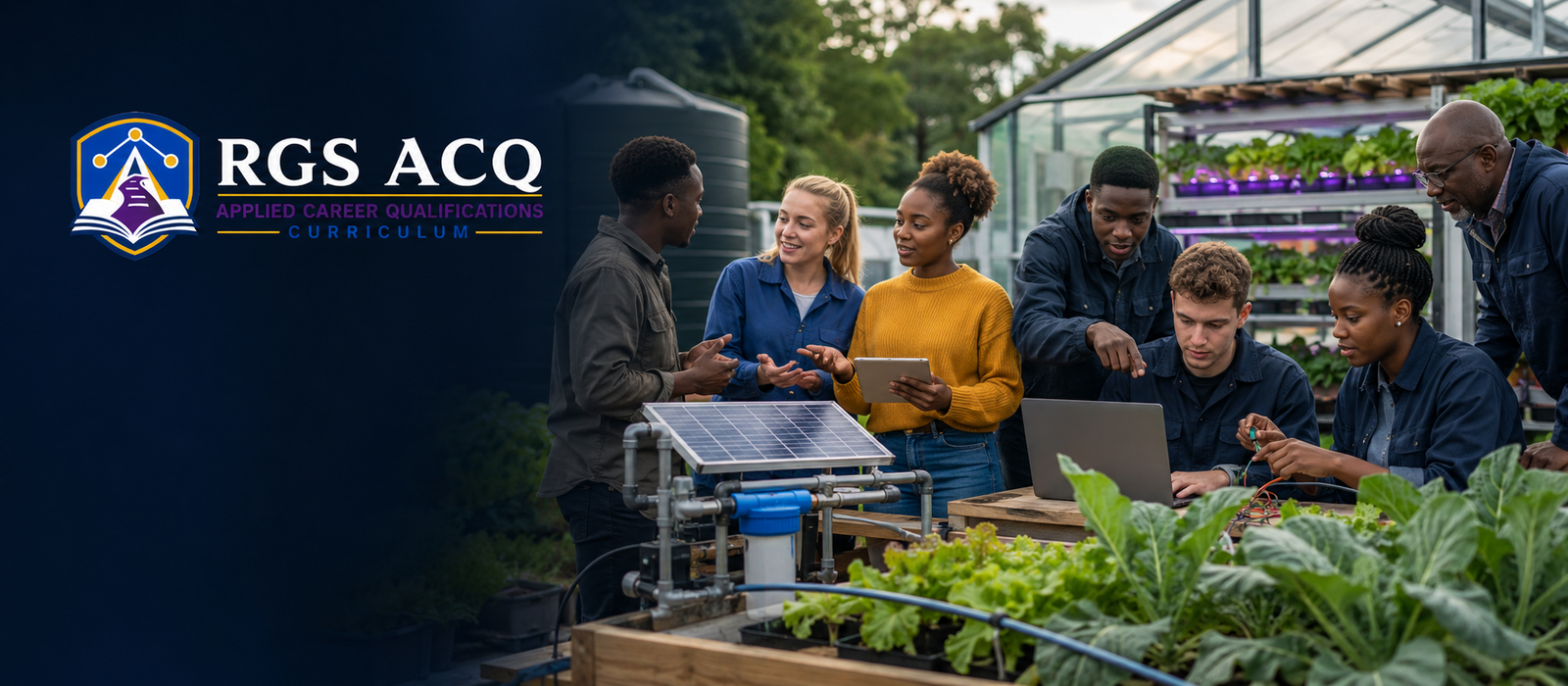 College learners combining business, technology, engineering and agriculture in a smart enterprise project